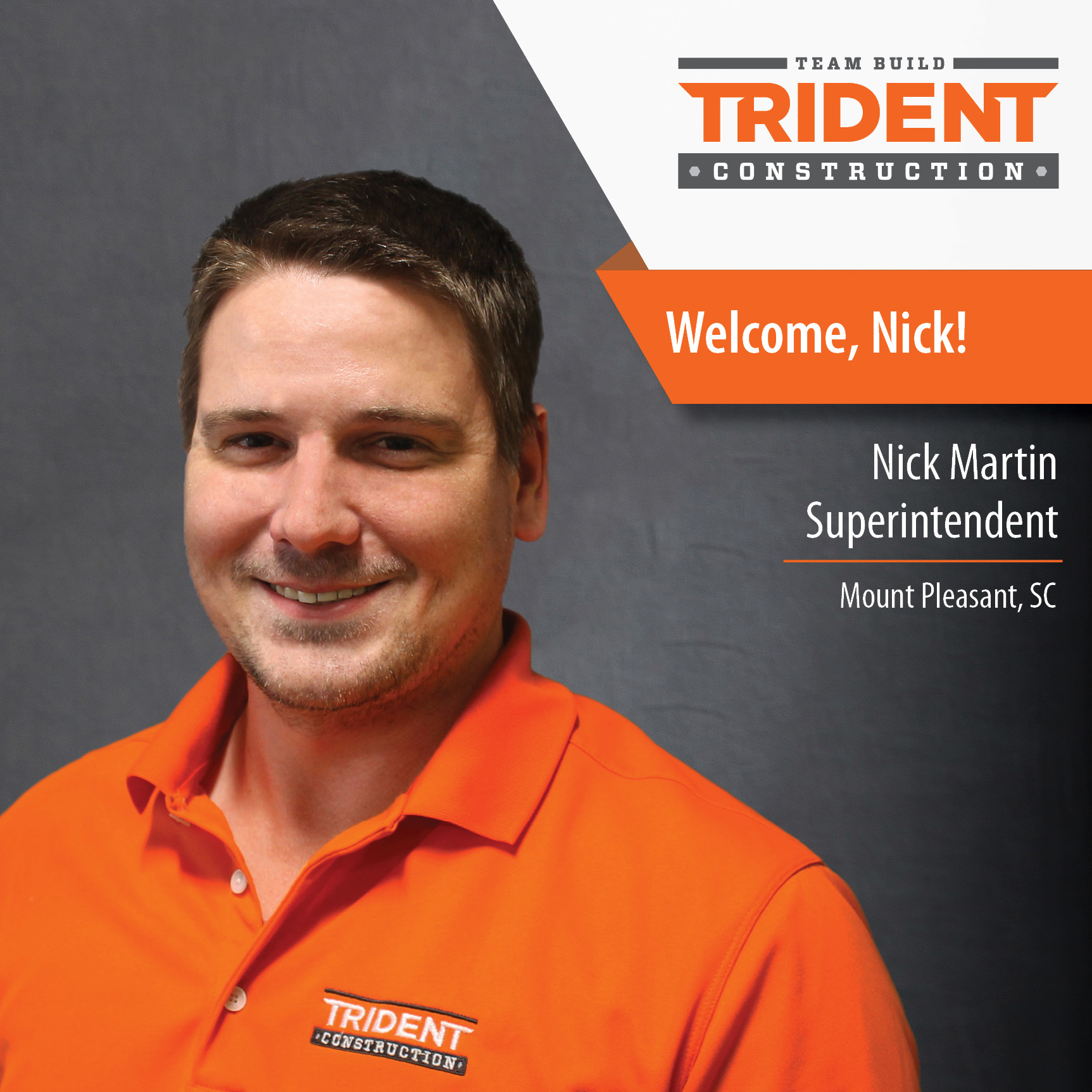Welcome Nick Martin - Trident Construction