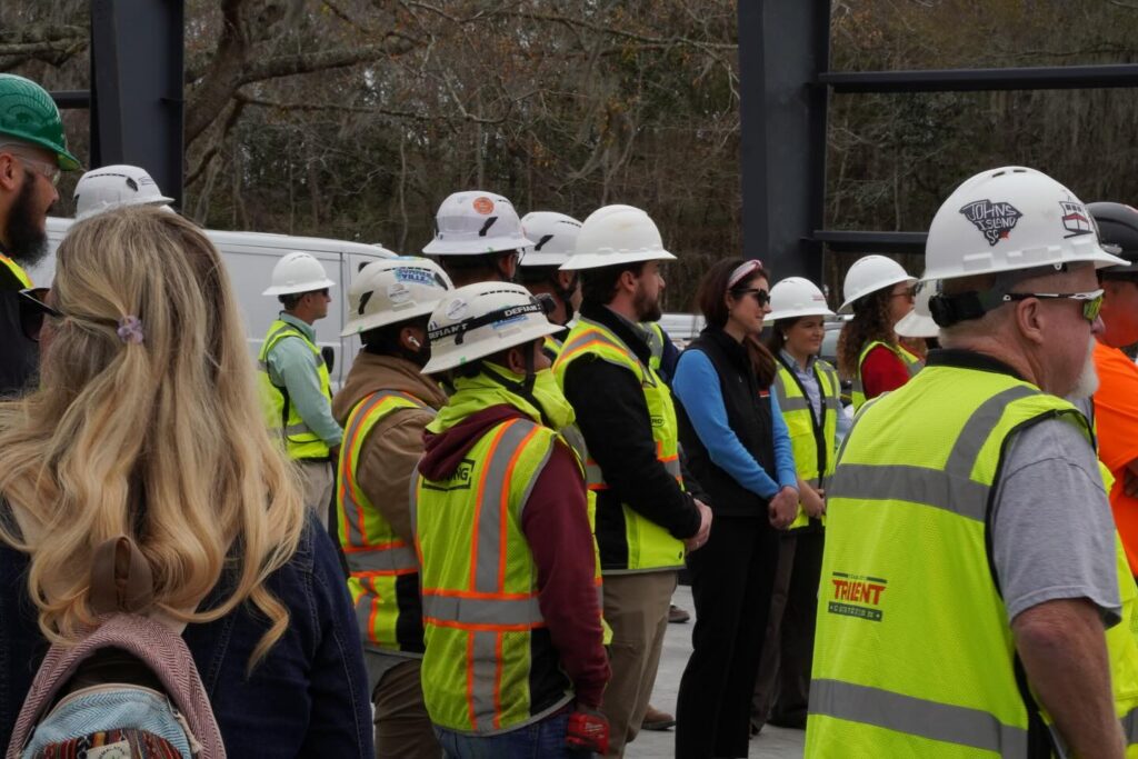 Low Tide Brewing has officially topped out their new home! We celebrated this major milestone alongside their amazing team and our dedicated subcontractors who helped bring the structure to this point. These moments reflect the strength of collaboration and the pride we take in working with talented local partners to create exciting new spaces on Johns Island. We’re grateful to be part of Low Tide Brewing’s continued growth! 

#toppingout #lowtidebrewing #charlestonconstruction #tridentconstruction #memorablemoments