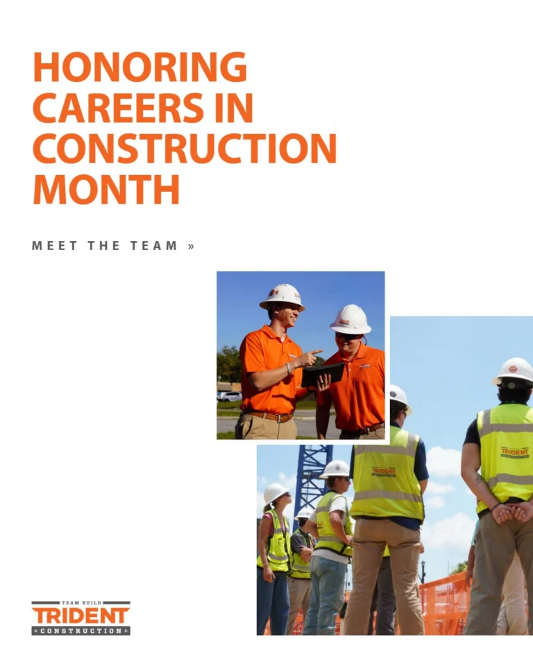 October is #CareersInConstructionMonth, and throughout the month, we’ll be highlighting the people, opportunities, and career paths that make Trident Construction a great place to build a strong future.

From internships and entry-level positions to project management and field leadership roles, we’re committed to creating opportunities for our team members to learn, grow, and advance their careers. Along the way, we’ll share stories from teammates who have taken that journey and show what a career in construction can look like.

Meet a few of the individuals who are helping build the future of Trident Construction. Their experiences are a testament to the opportunities that come from hard work, mentorship, and a team that invests in its people. 

Interested in building your career with us? Visit the link in our bio to learn more about current opportunities.

#CareersInConstructionMonth #TridentConstruction #ConstructionCareers #TeamBuild BuildYourFuture