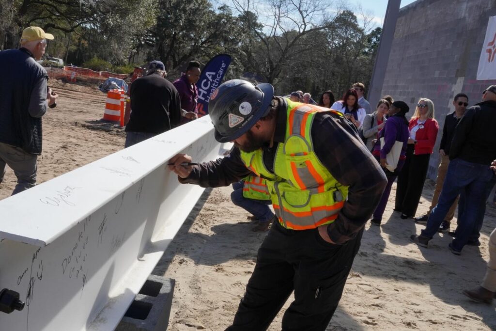 Congratulations to HCA Healthcare and the project team at the Johns Island ER on reaching another major milestone! This morning, we celebrated the topping out of the new facility, an important step toward completion this fall. It was a great opportunity to gather with community partners, subcontractors, and our client to recognize the progress made and the lasting impact this project will have on John’s Island through expanded access to quality care. We are grateful for the opportunity to be part of this important project and proud to help deliver a facility that will serve this community for years to come! 

#teambuild #tridentconstruction #johnsisland #memorablemoments