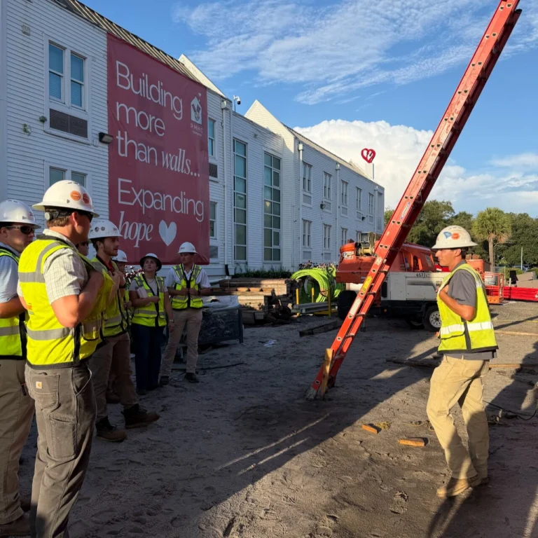 This morning, our Project Engineer Group had the privilege of preparing breakfast for the families staying at the Ronald McDonald House Charities of Charleston, a home away from home for families with children receiving treatment at MUSC's Shawn Jenkins Children's Hospital. It was a great morning giving back to our community while supporting a valued client!

After breakfast, the team toured the site of RMHC Charleston's "Expanding Hope" project, the expansion rising next to the current house. Since breaking ground, the project has steadily moved from site prep and foundations into vertical construction. Once finished, the expansion will add dozens of new bedrooms, helping RMHC Charleston say "yes" to hundreds more families. 

It was a meaningful morning connecting our team's work with the mission behind it, and we're proud to be part of a project that will make such a difference for families across the Lowcountry!