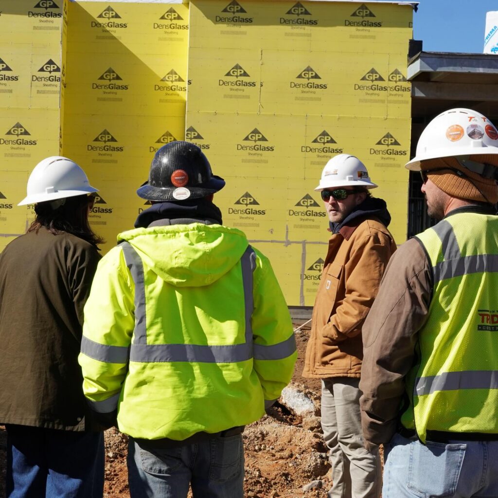 Our Project Engineer Program brings our team together regularly to learn from one another as they gain experience across a variety of projects. Through on-site lunch and learns, our team members share insights from their current work, explore new construction elements they may not encounter on other job sites, and enjoy valuable time together. This time together strengthens collaboration, knowledge, and connections across our team. We are lucky to have this talented group of young professionals!