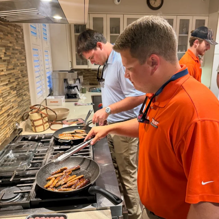This morning, our Project Engineer Group had the privilege of preparing breakfast for the families staying at the Ronald McDonald House Charities of Charleston, a home away from home for families with children receiving treatment at MUSC's Shawn Jenkins Children's Hospital. It was a great morning giving back to our community while supporting a valued client!

After breakfast, the team toured the site of RMHC Charleston's "Expanding Hope" project, the expansion rising next to the current house. Since breaking ground, the project has steadily moved from site prep and foundations into vertical construction. Once finished, the expansion will add dozens of new bedrooms, helping RMHC Charleston say "yes" to hundreds more families. 

It was a meaningful morning connecting our team's work with the mission behind it, and we're proud to be part of a project that will make such a difference for families across the Lowcountry!