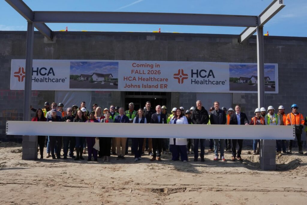 Congratulations to HCA Healthcare and the project team at the Johns Island ER on reaching another major milestone! This morning, we celebrated the topping out of the new facility, an important step toward completion this fall. It was a great opportunity to gather with community partners, subcontractors, and our client to recognize the progress made and the lasting impact this project will have on John’s Island through expanded access to quality care. We are grateful for the opportunity to be part of this important project and proud to help deliver a facility that will serve this community for years to come! 

#teambuild #tridentconstruction #johnsisland #memorablemoments