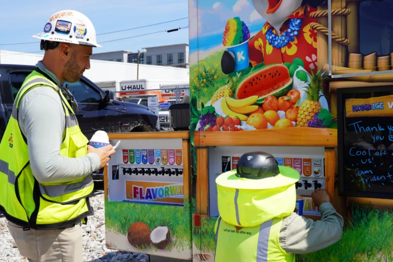 Keeping our teams cool in the Lowcountry heat!

This week, Kona Ice stopped by The Peninsula of Charleston to treat our  trade partners and teammates who are working hard each day to keep the project moving forward.

It’s a small token of appreciation for the dedication, teamwork, and effort it takes to build great projects, especially during the hottest days of the year. 

We are grateful for the relationships and commitment of everyone on site who continues to make progress possible!