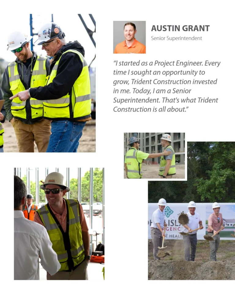 October is #CareersInConstructionMonth, and throughout the month, we’ll be highlighting the people, opportunities, and career paths that make Trident Construction a great place to build a strong future.

From internships and entry-level positions to project management and field leadership roles, we’re committed to creating opportunities for our team members to learn, grow, and advance their careers. Along the way, we’ll share stories from teammates who have taken that journey and show what a career in construction can look like.

Meet a few of the individuals who are helping build the future of Trident Construction. Their experiences are a testament to the opportunities that come from hard work, mentorship, and a team that invests in its people. 

Interested in building your career with us? Visit the link in our bio to learn more about current opportunities.

#CareersInConstructionMonth #TridentConstruction #ConstructionCareers #TeamBuild BuildYourFuture
