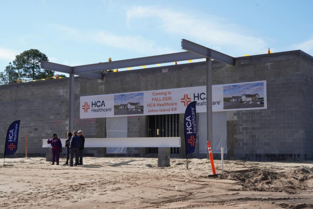 Congratulations to HCA Healthcare and the project team at the Johns Island ER on reaching another major milestone! This morning, we celebrated the topping out of the new facility, an important step toward completion this fall. It was a great opportunity to gather with community partners, subcontractors, and our client to recognize the progress made and the lasting impact this project will have on John’s Island through expanded access to quality care. We are grateful for the opportunity to be part of this important project and proud to help deliver a facility that will serve this community for years to come! 

#teambuild #tridentconstruction #johnsisland #memorablemoments